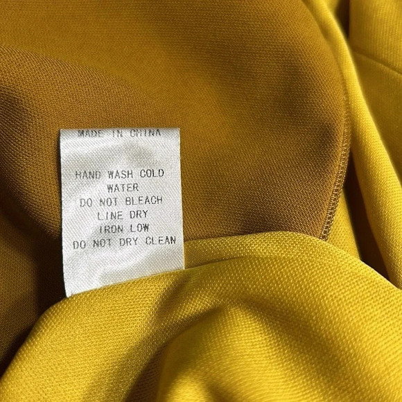 Y2K,vtg, Favlux jumpsuit,YELLOW sz S. WIDE leg, Boho,capri,Lagenlook,academia EC - Picture 14 of 16